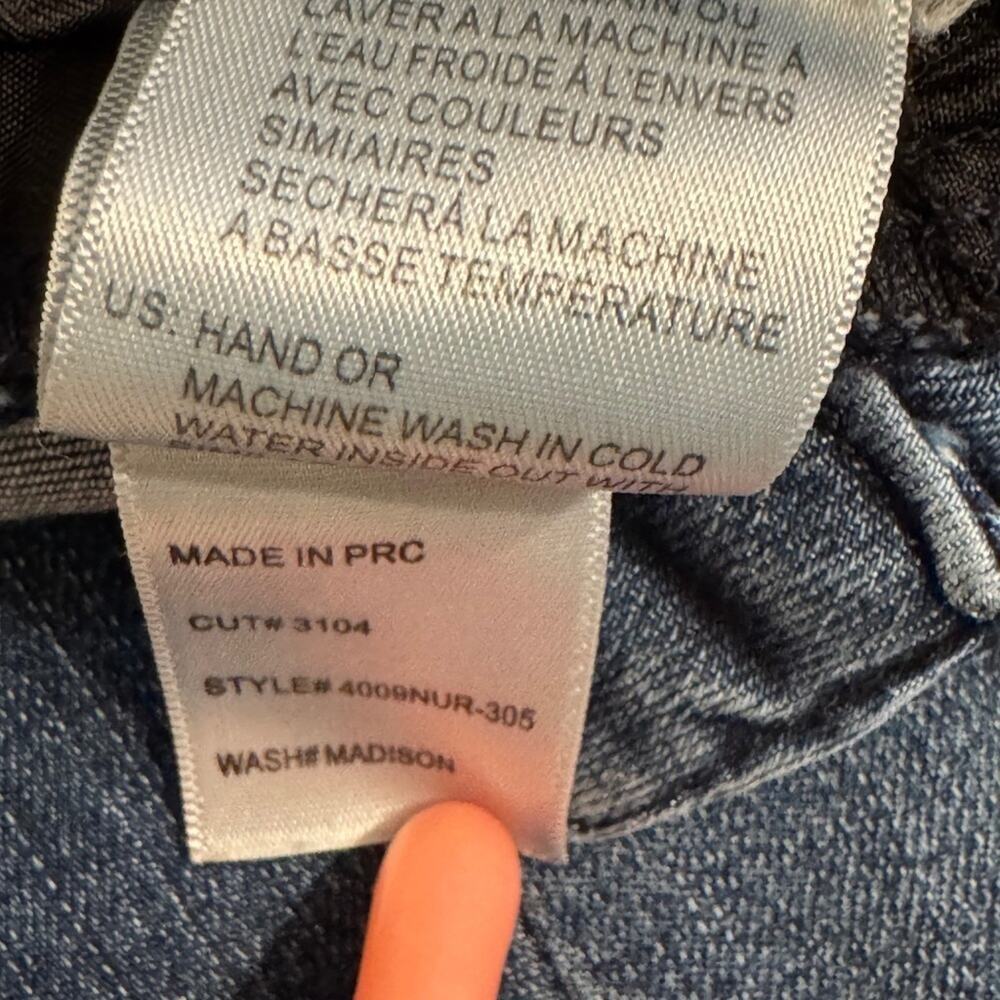 Articles of Society jeans released hem denim vertical seamed  Sz 30 US 10 - Picture 12 of 12